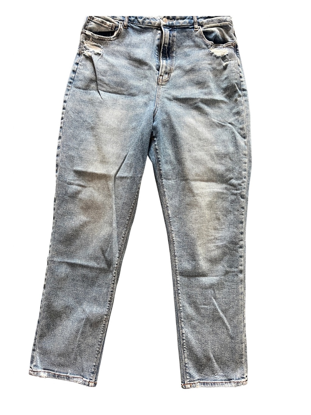 Light Blue Women's High-Rise Straight Jeans American eagle 16L